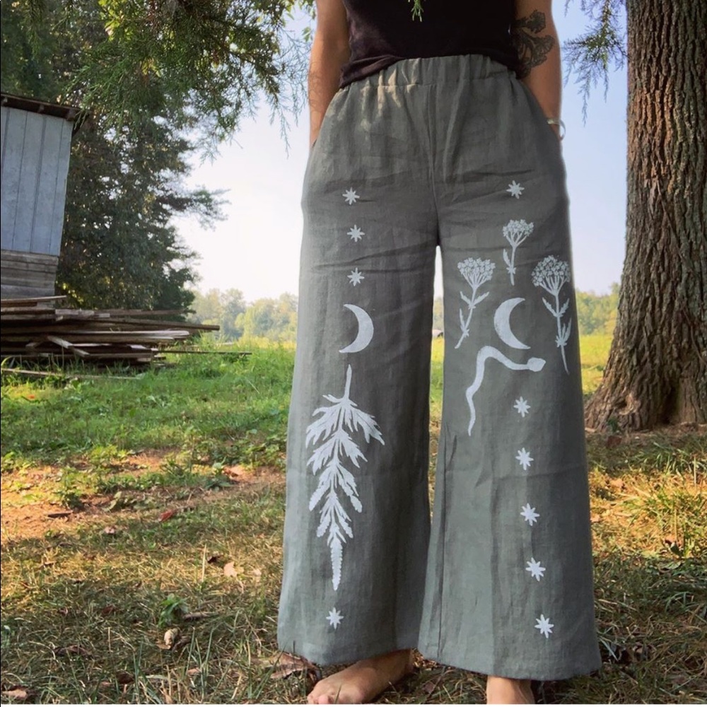 sister nettle natural handmade pants